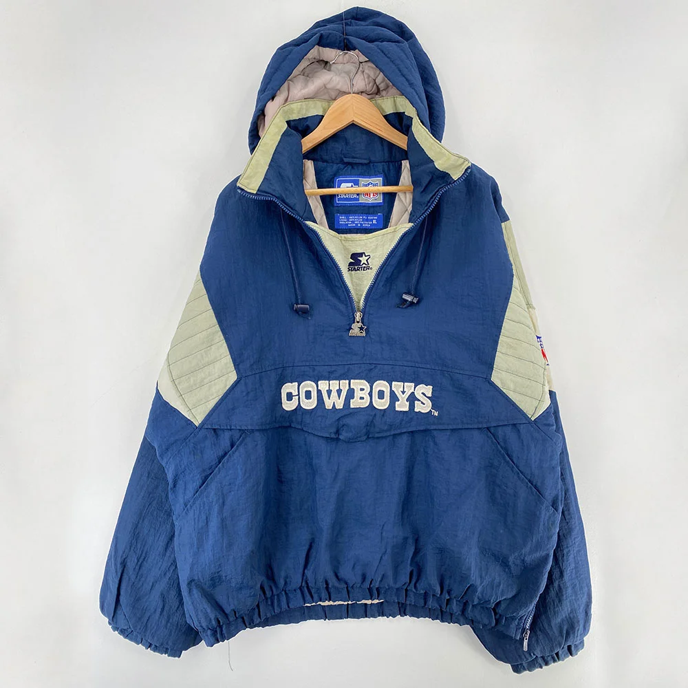 90's STARTER x DALLAS COWBOYS Padded Nylon Jacket