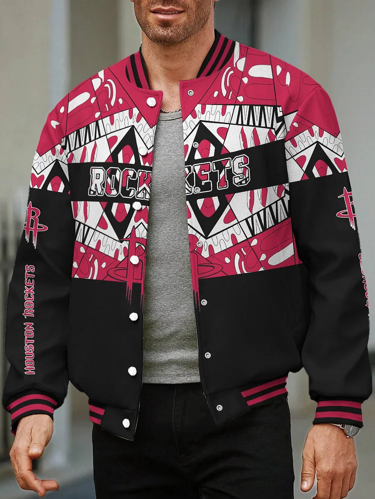 Houston Rockets Limited Edition Full-Snap Casual Jacket