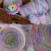 100% Wool Hand-dyed Rainbow Ombr&eacute; Yarn Balls