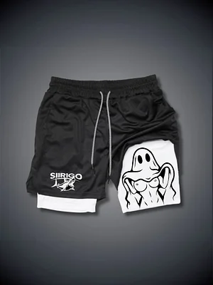 TREAT HER RIGHT Graphic Print GYM PERFORMANCE SHORTS SIIRIGO 21.99