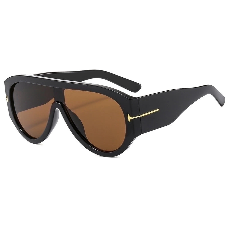 Minimalist Streetwear Solid Color Pc Toad Glasses Full Frame Women’s Sunglasses