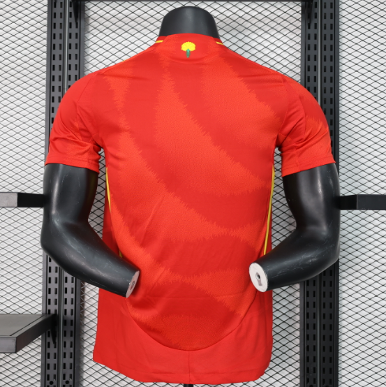 2024 Spain Home Player Version Men's Football T-Shirt Thai Quality