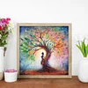 Tree Girl-Special Shaped Diamond Painting