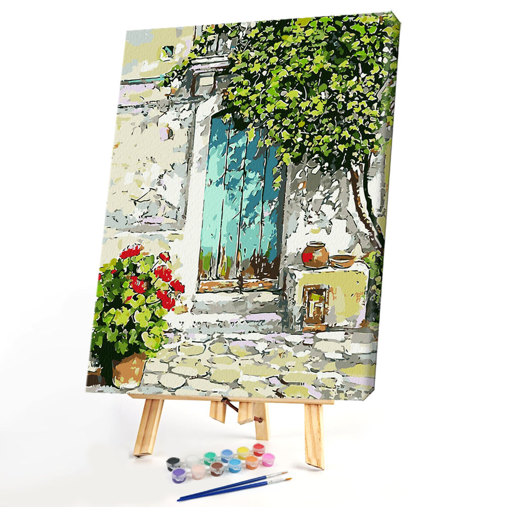 

40*50CM - Paint By Numbers - Sunny Doorway, 501 Original