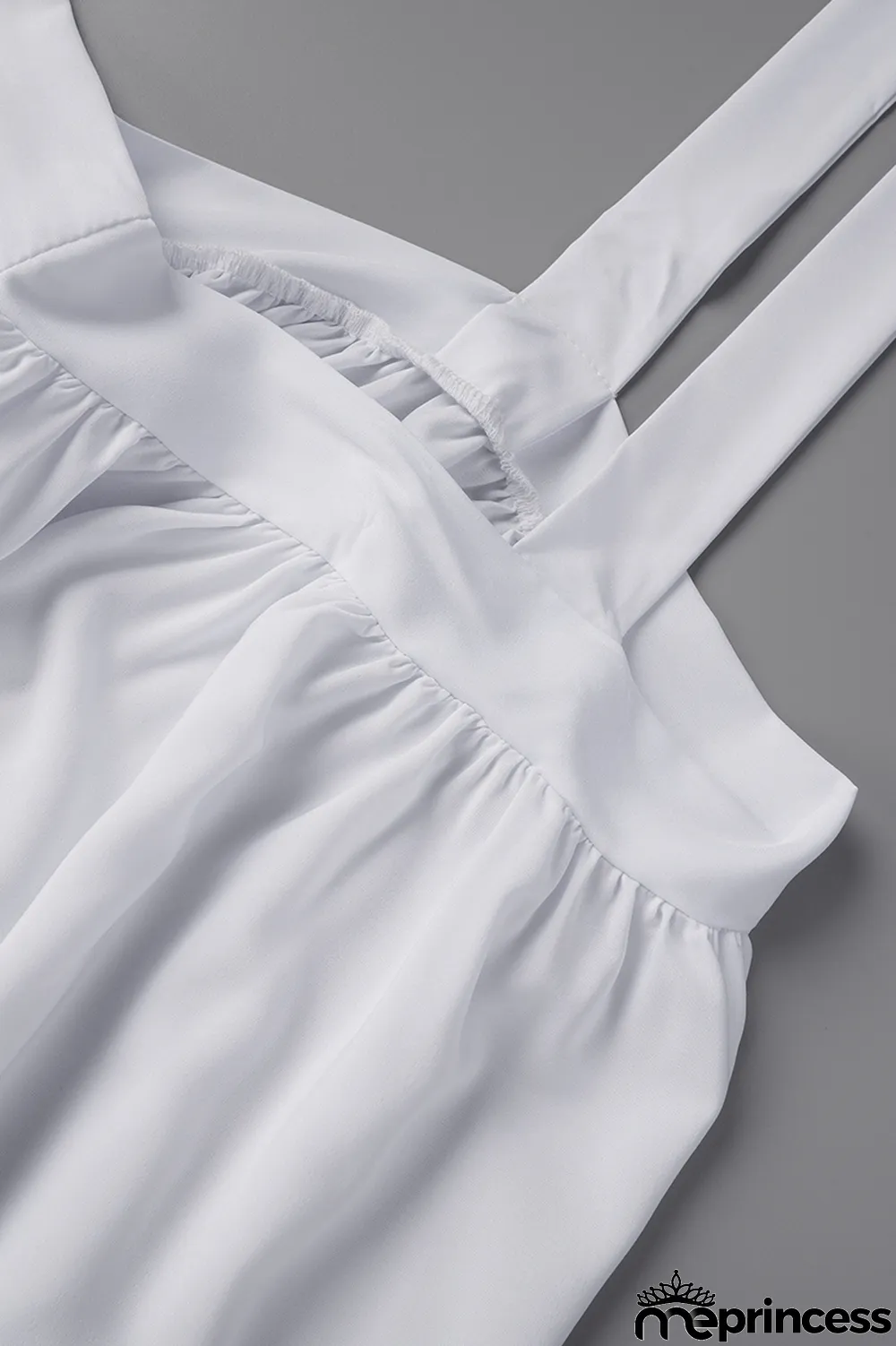 White Plus Size Casual Solid Fold Vests Solid Color Square Collar A Line