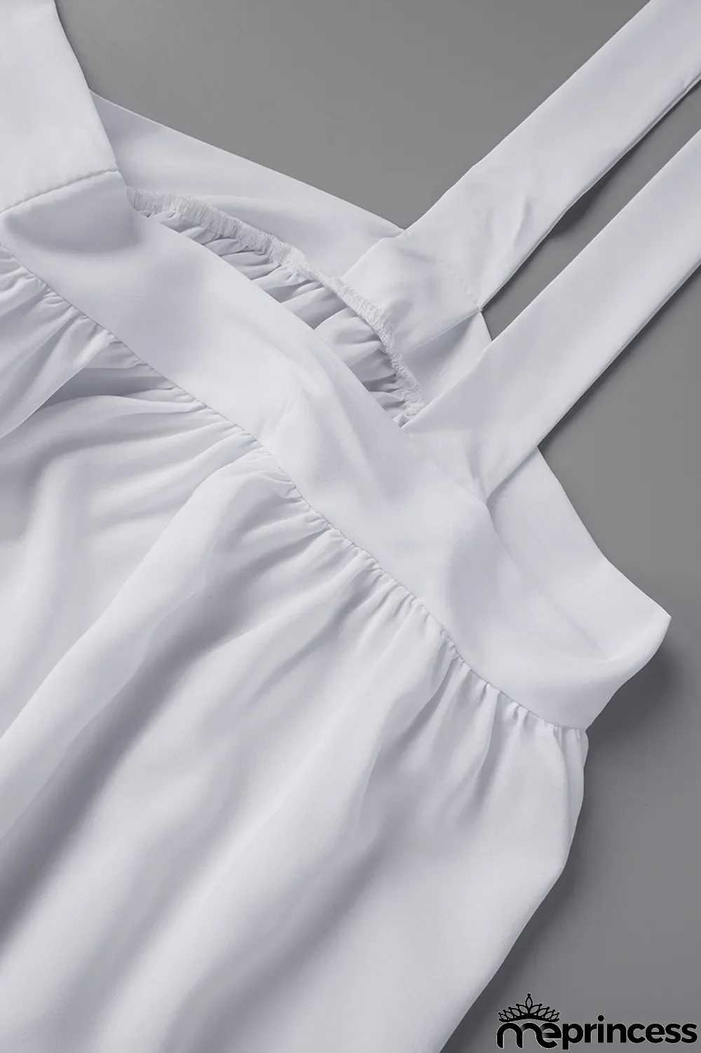 White Plus Size Casual Solid Fold Vests Solid Color Square Collar A Line