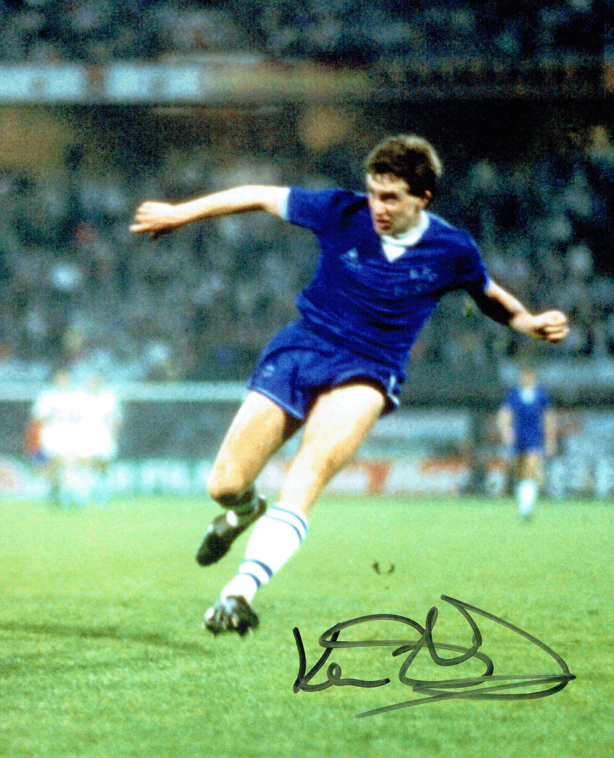 Kevin SHEEDY Signed Autograph 10x8 EVERTON Photo Poster painting C AFTAL COA