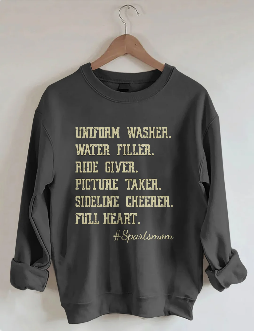 Uniform Washer Water Filler Ride Giver Picture Taker Sideline Cheerer Full Heart Sweatshirt