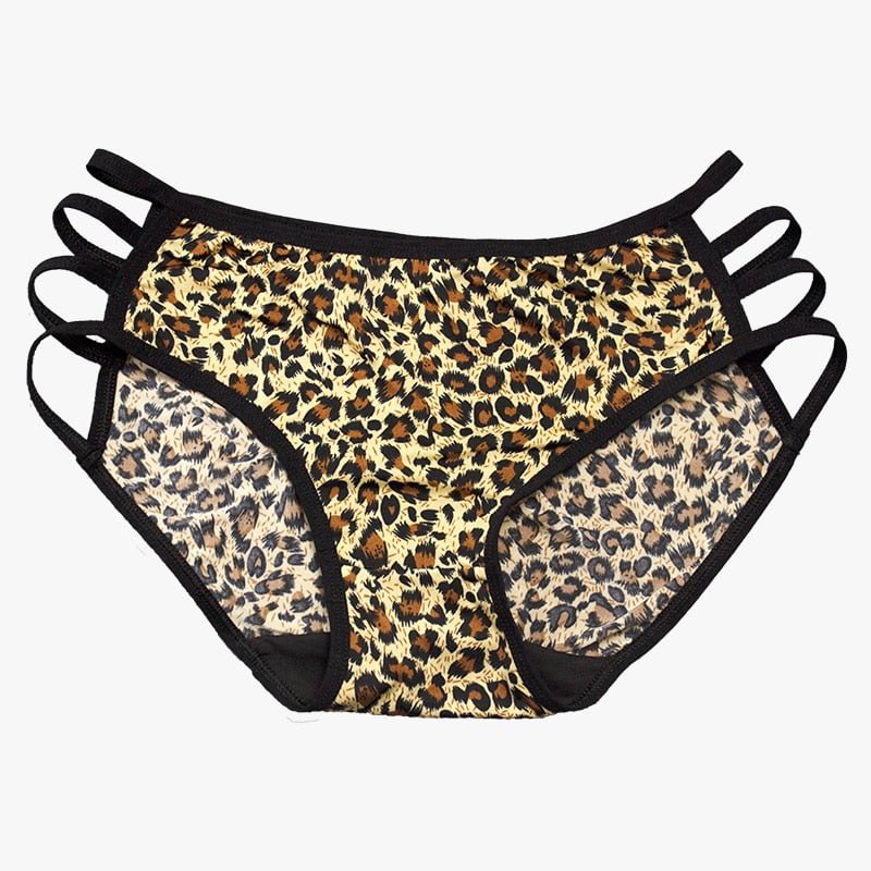 Leopard Panties For Ladies Print Sexy Lace  Women's Underwear Underpants Middle Low Waist One-Piece Women's Sexy Lingerie Briefs