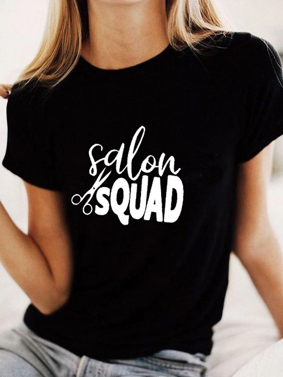 Salon Squad  O Neck T-shirt
