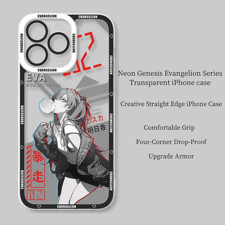 Anime Cool Girl Transparent Phone Case