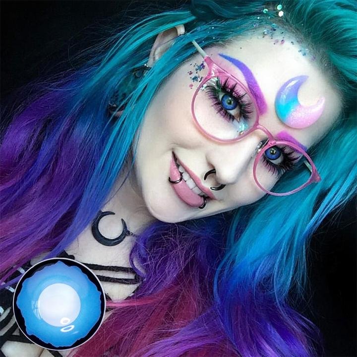 Pixie Blue Halloween Contact Lenses
