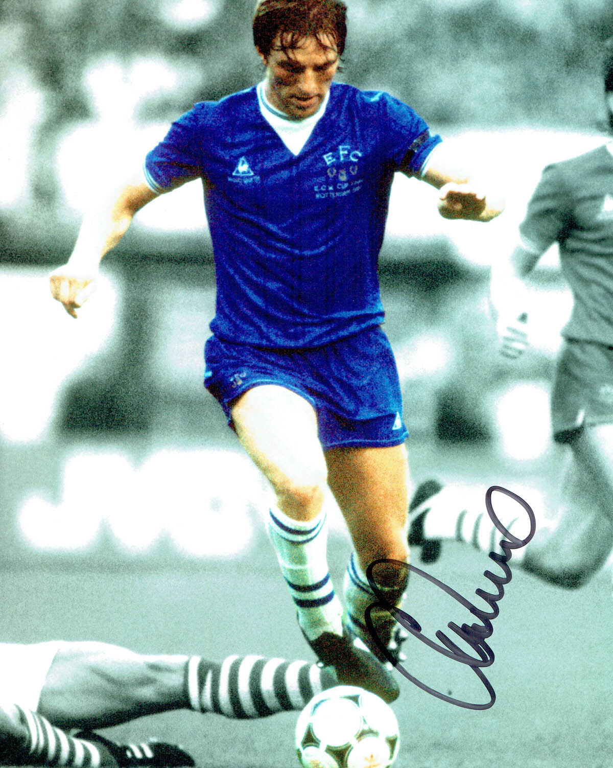 Gary STEVENS EVERTON Legend Signed Autograph 10x8 Photo Poster painting C AFTAL COA