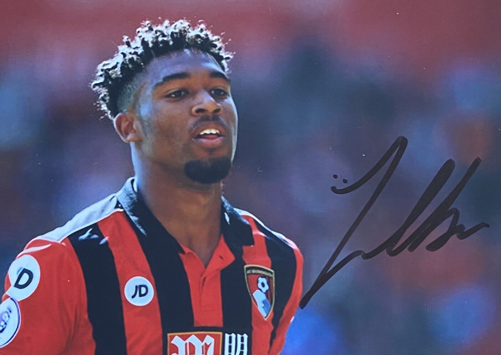 Jordan Ibe Genuine Hand Signed Bournemouth AFC 6X4 Photo Poster painting