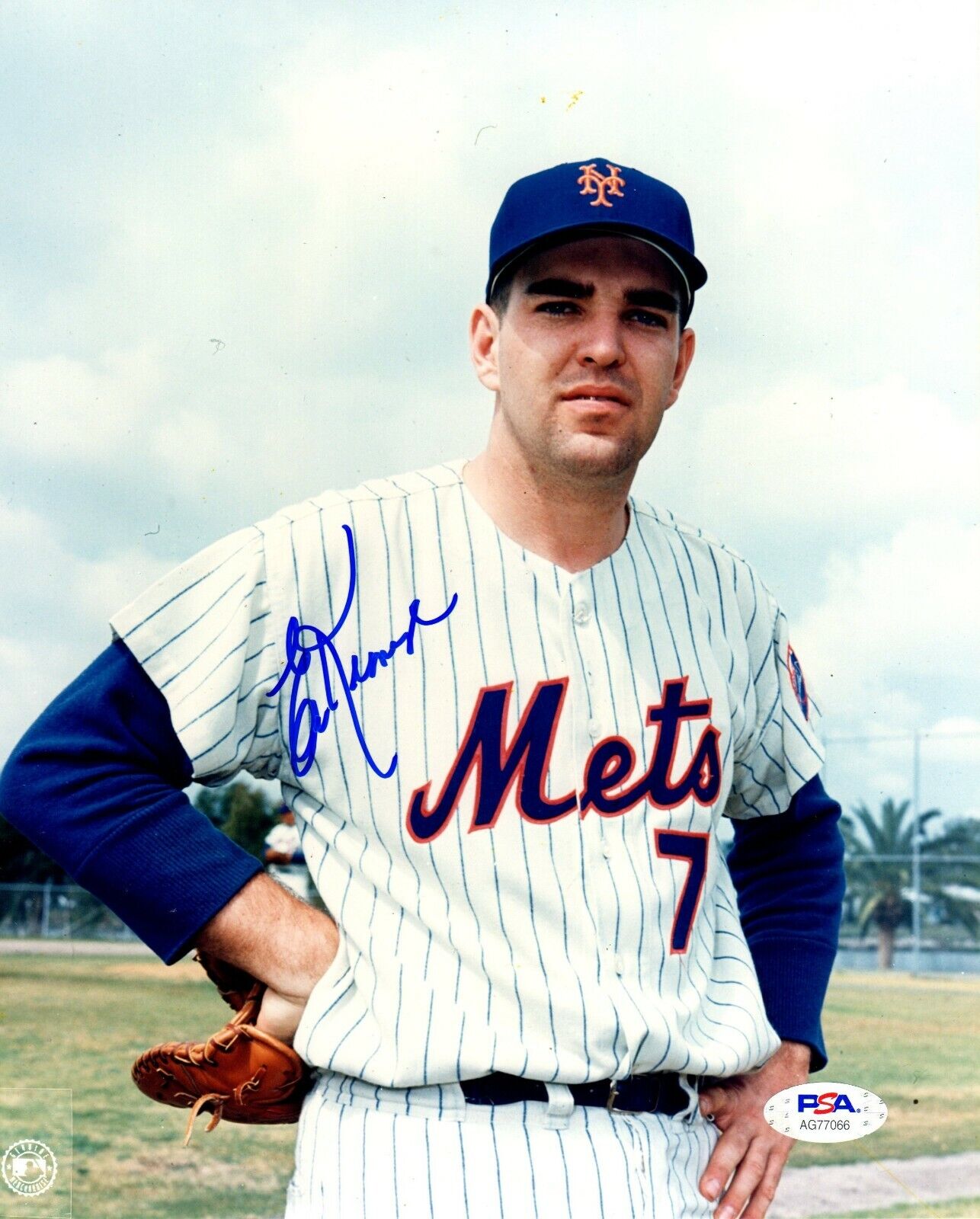 Ed Kranepool autographed signed MLB New York Mets 8x10 Photo Poster painting PSA COA