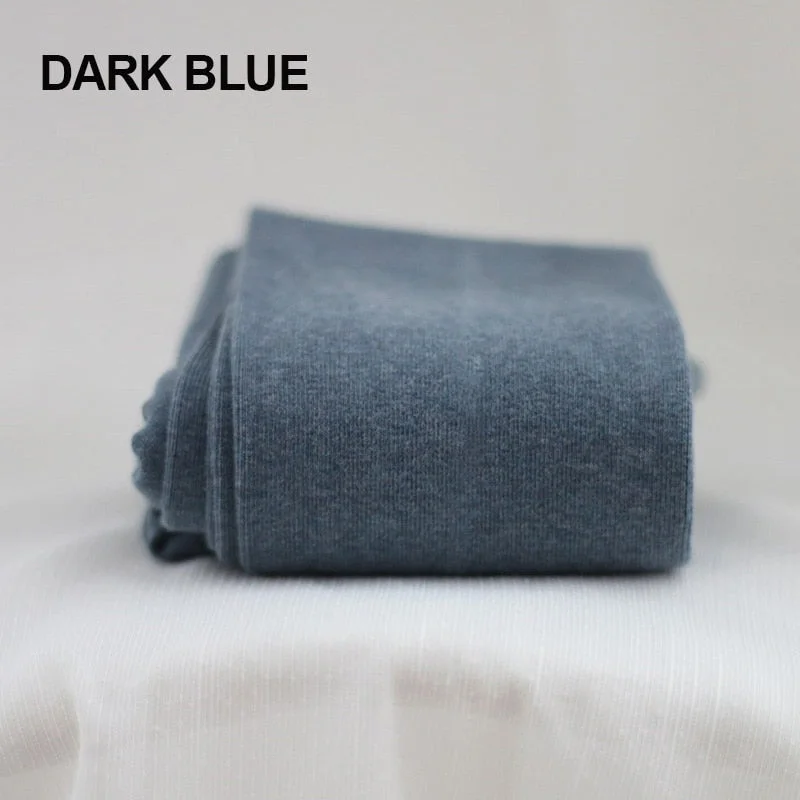 Warm Pantyhose Tights High Elastic Waist Thick Stockings Tights Female Striped Pantyhose 16 Solid Color Autumn Winter Tights