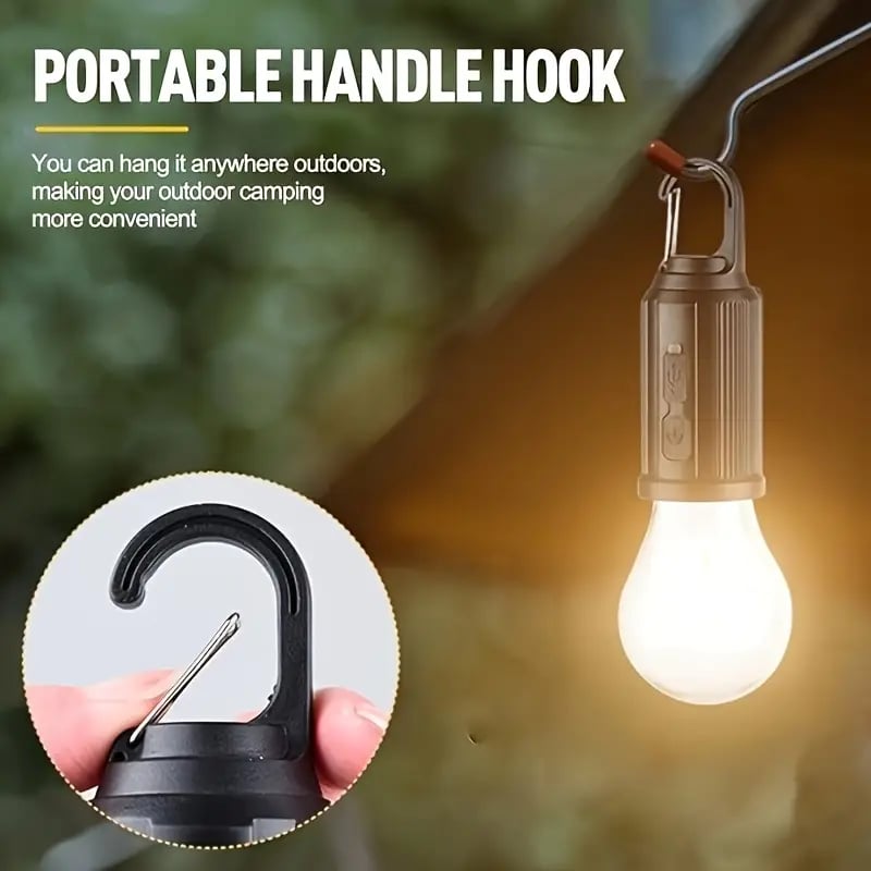 1 2 4 pack led camping lantern usb rechargeable outdoor tent light with clip hook polished abs material solar powered lithium battery non color changing ideal for valentines day thanksgiving christmas new year spring festival camping essentials flashlight details 4