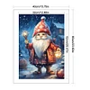 >SALE<Full Embroidery Cotton Thread 11CT Printed Christmas Gnome Cross Stitch 40x60cm