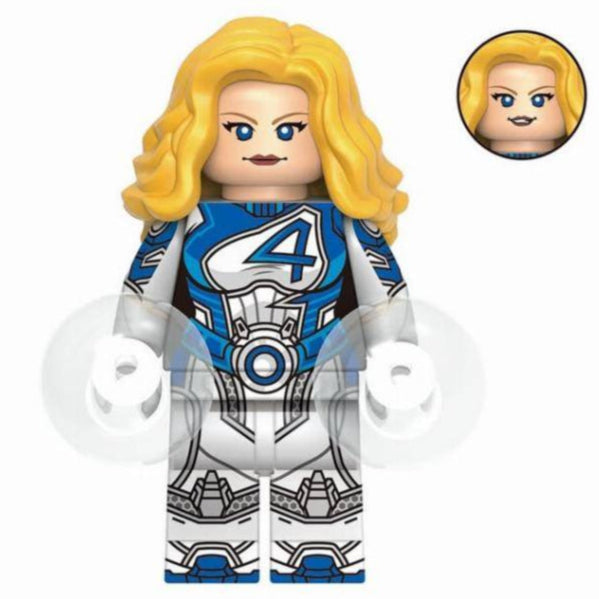 Invisible Woman (Marvel Rivals) Custom Marvel Superhero Minifigure Minifigure Bricks monstertoys