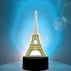 DIY Diamond Painting 7 Color Night Light Lamp Home Decoration Ornament Gift Kit(Eiffel Tower)