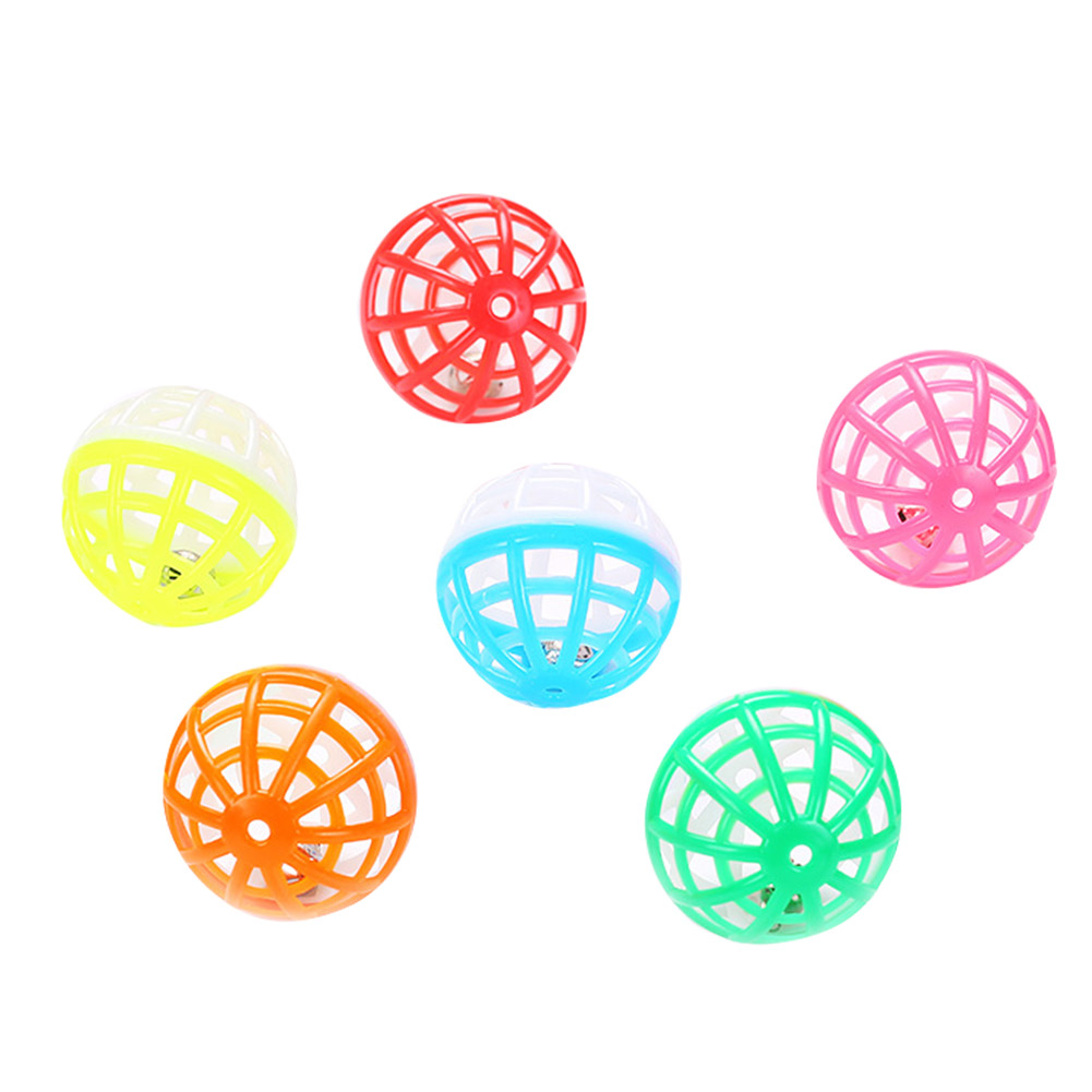 

Cat Interactive Pet Playing Hollowed Bell Toys Training Scratch Rattle Ball, 501 Original