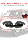 1 Pair Car Side Rearview Mirror Cover Trim ABS for C30 T5 C70 T5 2010-2013