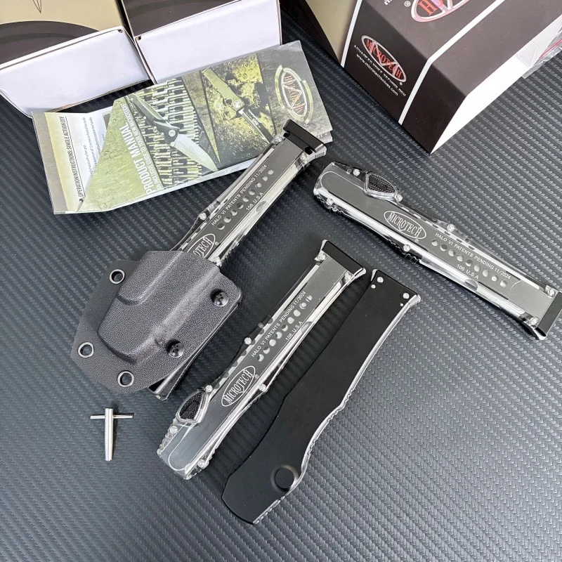 Hot Selling Microtech Micro Technology Halo6 Aluminum Alloy Transparent Tool Handle Outdoor Edc Tool Otf Accessories