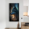 Diamond Painting -Full Round Drill Wolf(70*40 CM)