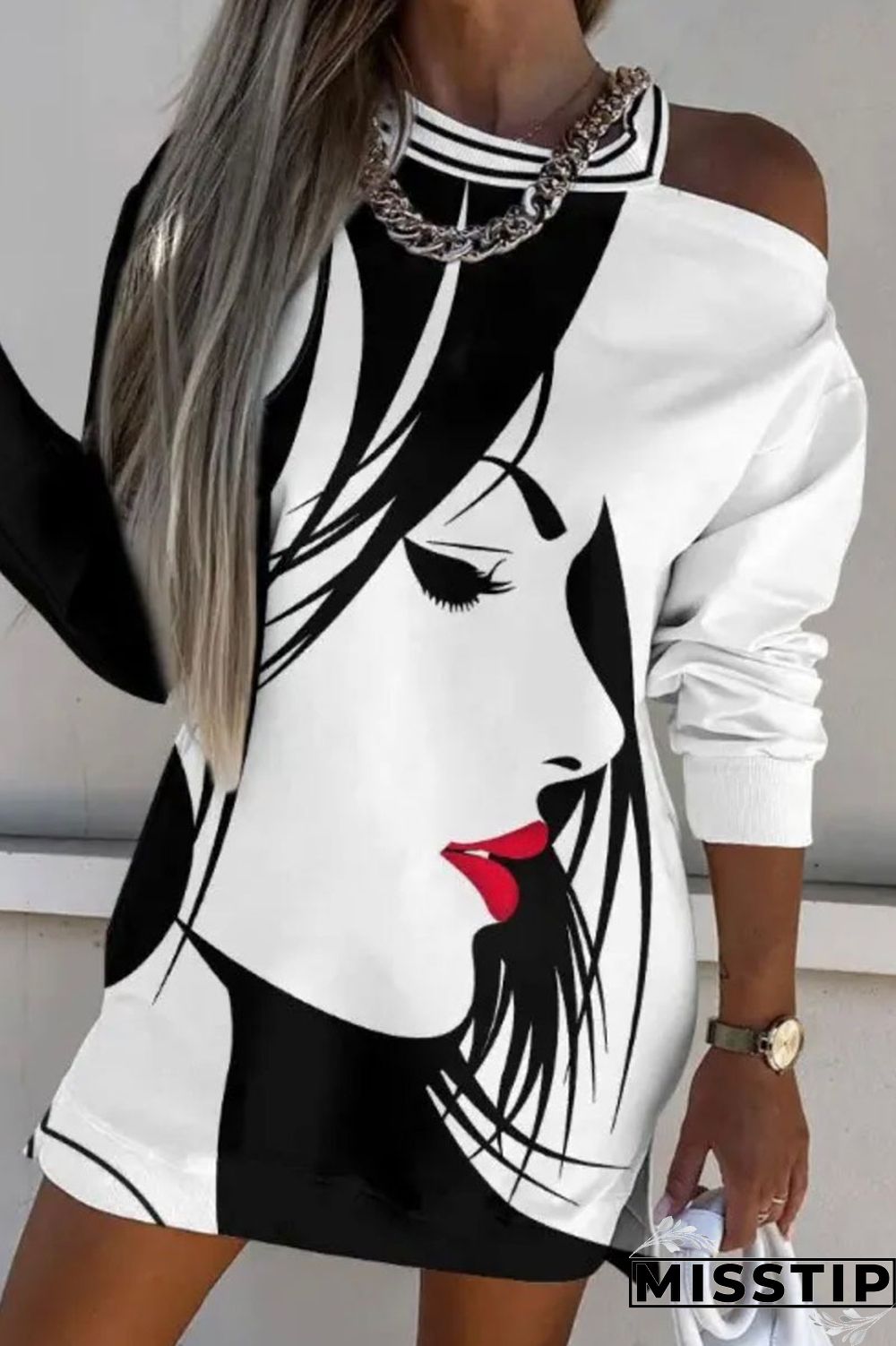 Black khaki Casual Print Hollowed Out Patchwork O Neck Long Sleeve Dresses