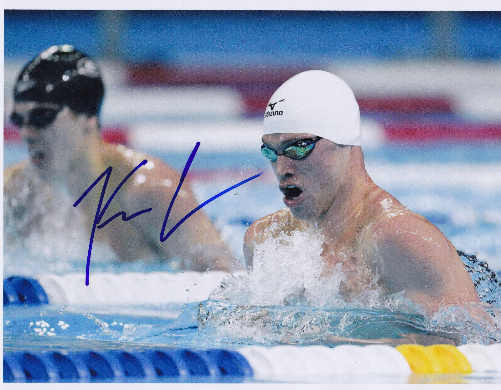 Kevin Cordes Signed 8.5x11 Inch Photo Poster painting USA Swimming Rio Olympics Arizona