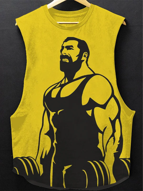 Men's Muscle Man Deadlifts Print Workout Tank Top