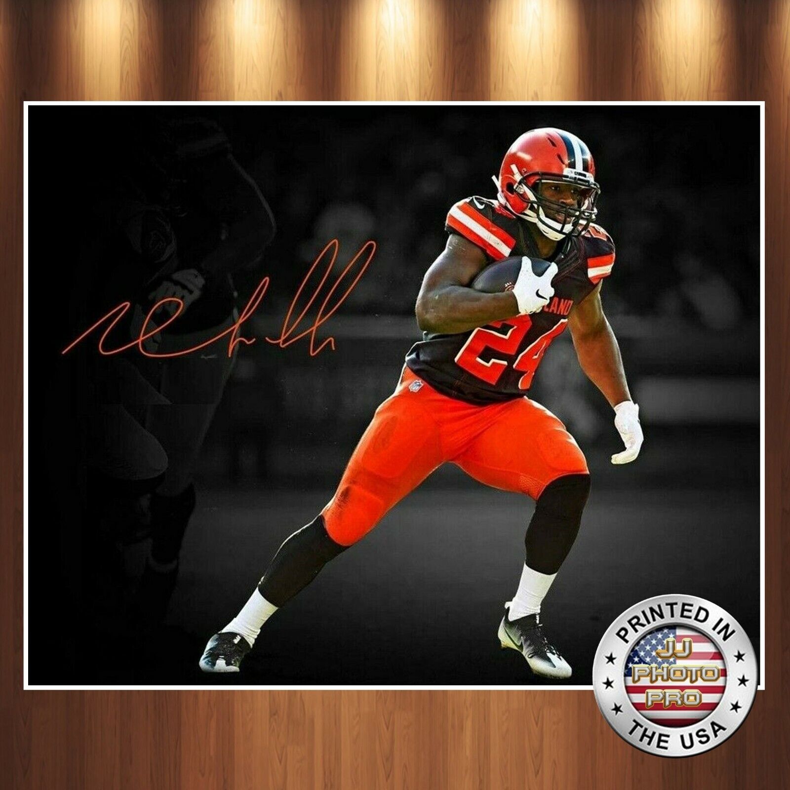 Nick Chubb Autographed Signed 8x10 Photo Poster painting (Browns) REPRINT