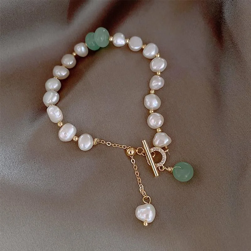 Freshwater Pearl Aventurine Bracelet