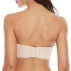 Soutien-gorge bandeau convertible antidérapant à maintien complet de grande taille