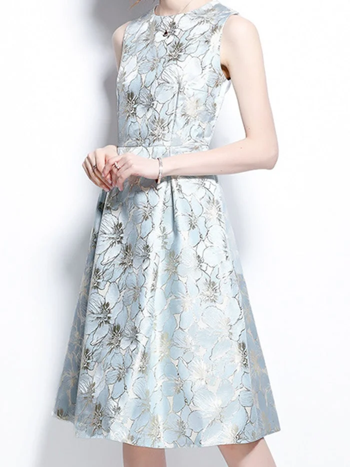 Fashion Jacquard Tank Dress