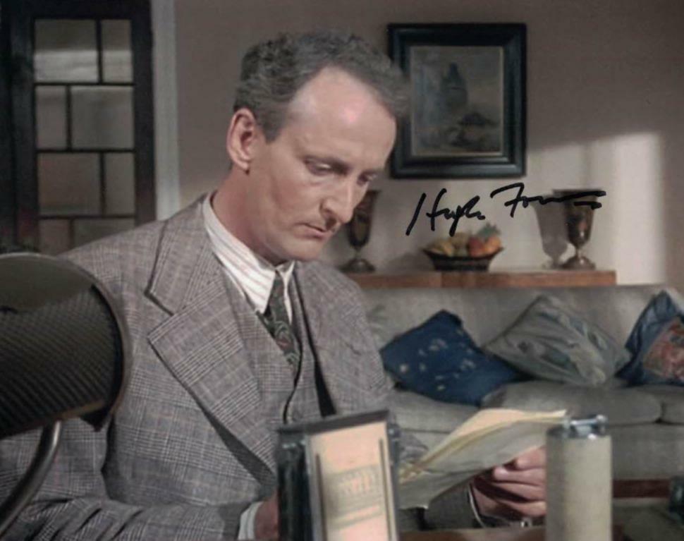 HUGH FRASER - Hastings in Poirot hand signed 10 x 8 Photo Poster painting