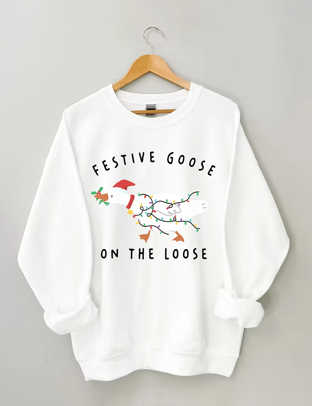 Funny Christmas Goose Sweatshirt
