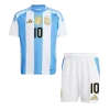 MESSI #10 Argentina Home Kids Soccer Jerseys Kit 2024
