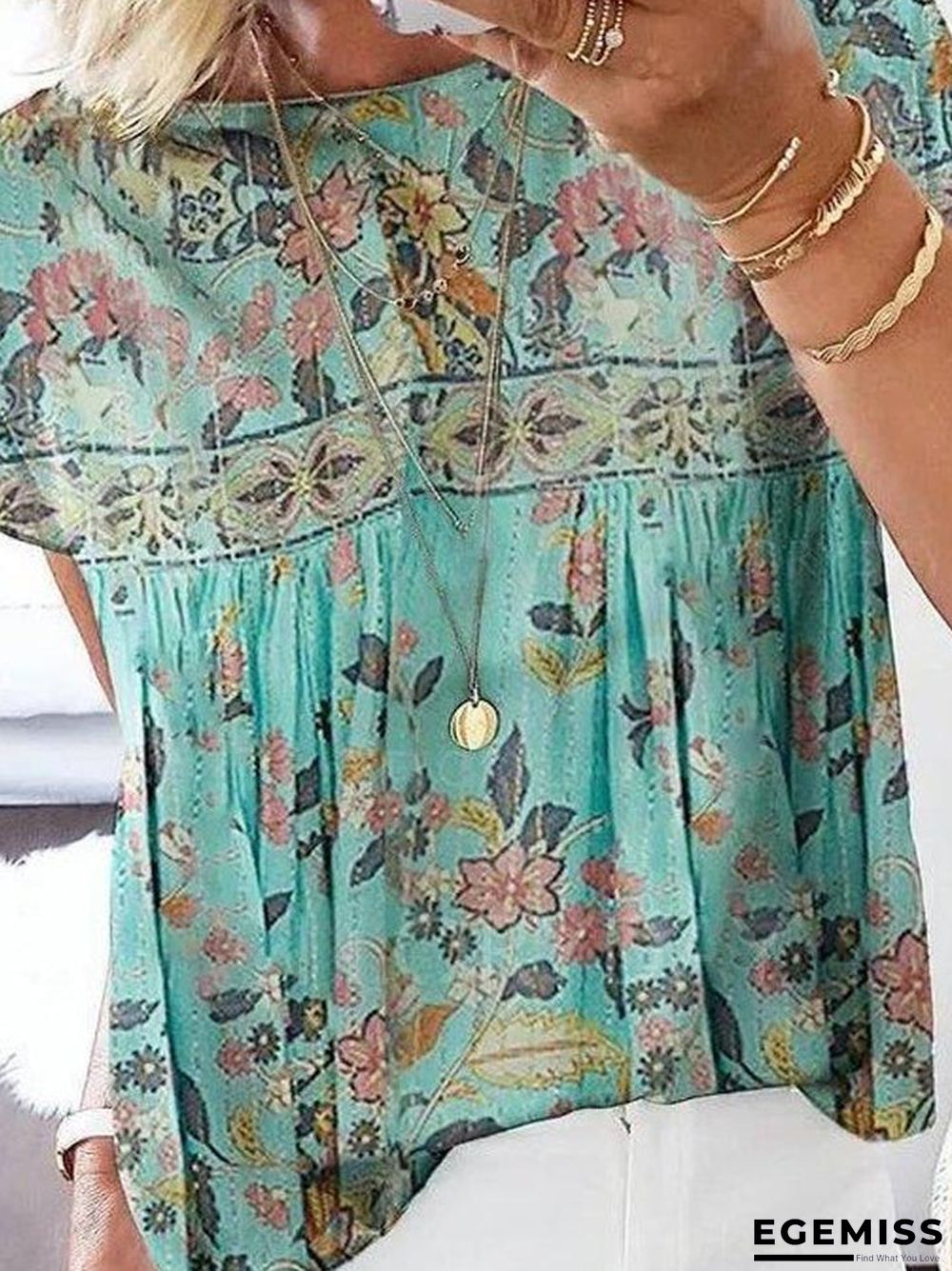 Casual Short Sleeve Shirts & Tops | EGEMISS