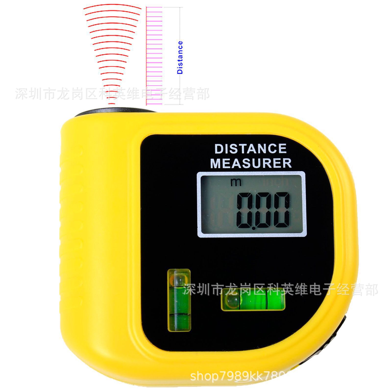 

CP3010 60ft Ultrasonic Rangefinder Spirit Level Distance Meter with Bubble, 501 Original