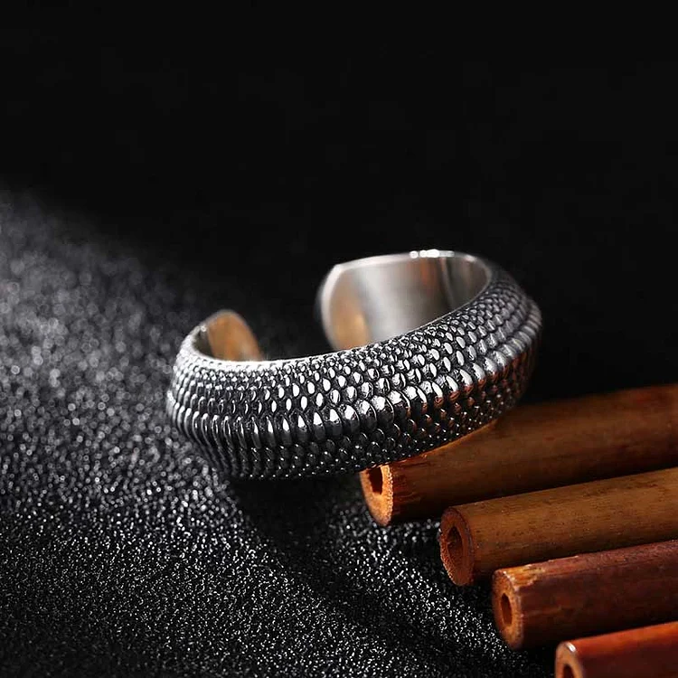 Coutureaura Dragon Scale Open Ring