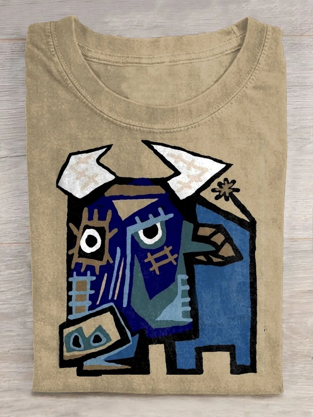 Abstract Art Print Casual Short Sleeve T-shirt Eagerlys
