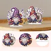 2pcs DIY Rustic Lavender Gnomes Diamond Painting Ornaments