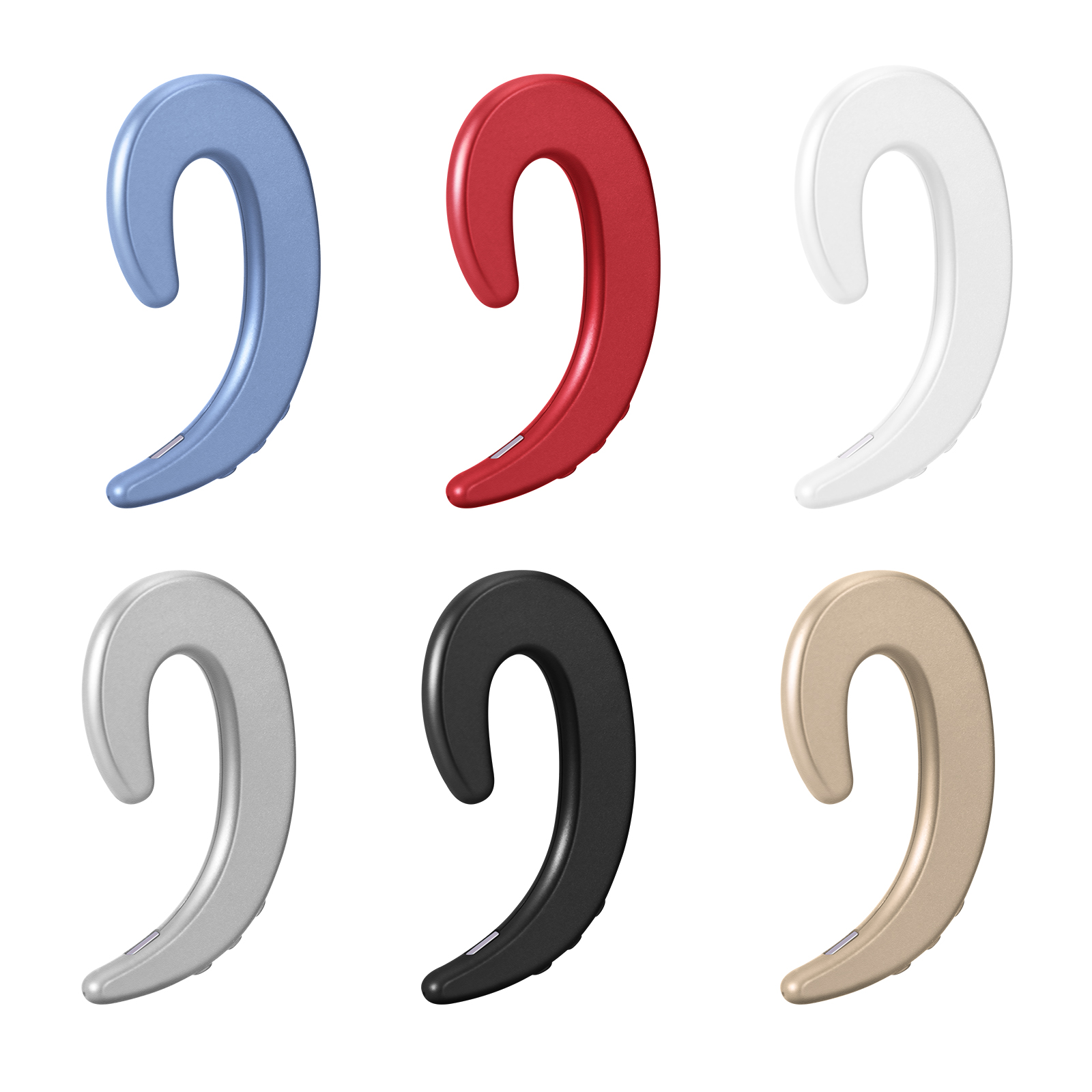 

Bone Conduction Headphones Bluetooth-compatible 4.1 Open-Ear Wireless w/Mic, Blue, 501 Original