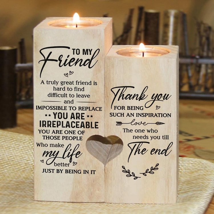 To My Bestie -Candlesticks Gift Box Set- You Are Irreplaceable