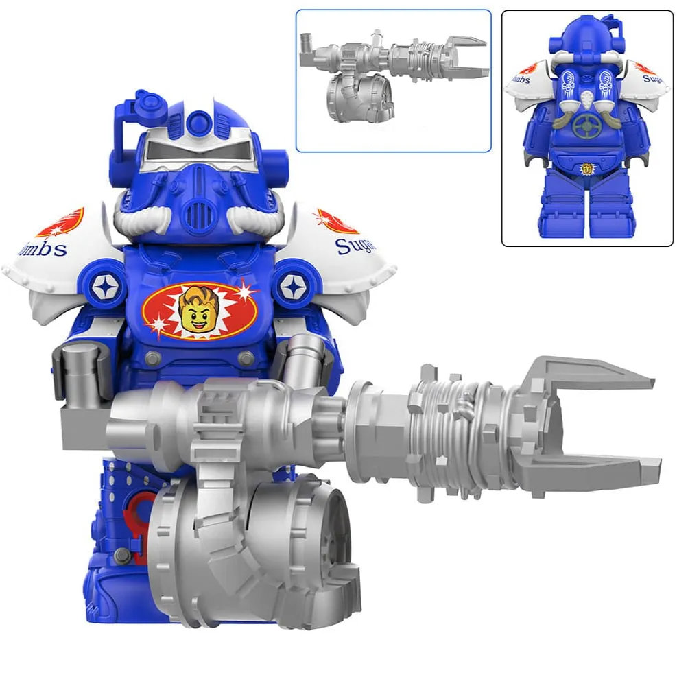 T-51 Power Armor (Sugar Bombs) Custom Fallout Minifigure Minifigure Bricks monstertoys