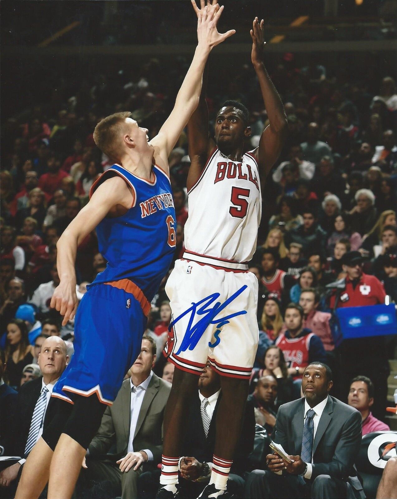 BOBBY PORTIS signed autographed CHICAGO BULLS 8x10 Photo Poster painting w/COA