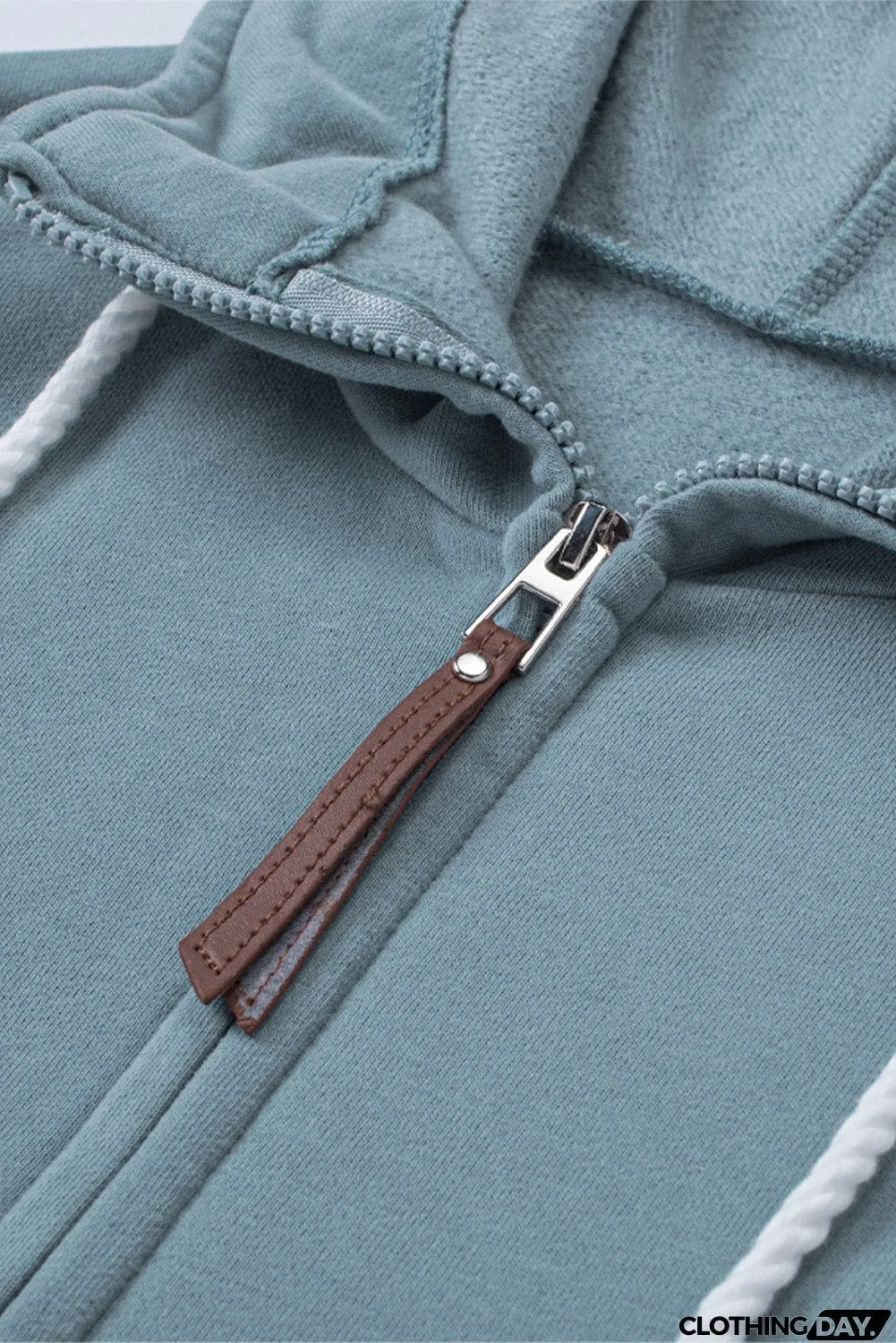 Half Zip Colorblock Pocket Patchwork Long Sleeve Hoodie