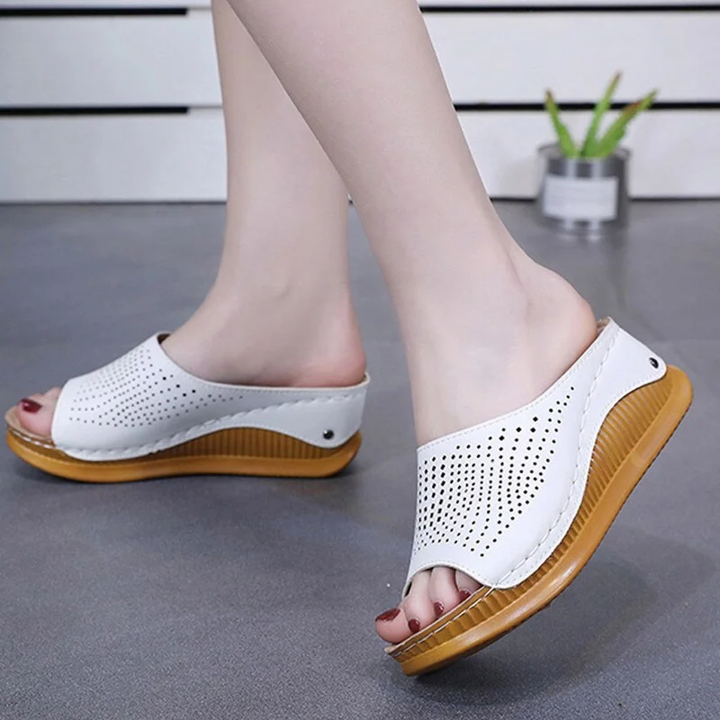 shoes woman sandals high heels women sandals flat casual shoes summer sandals women 2019 summer shoes genuine platform Slippers
