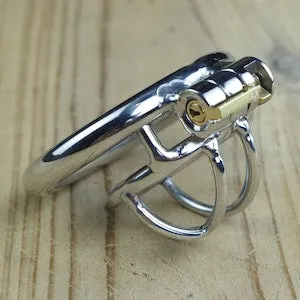 Customized Little Chastity Device With Spiked Ring Stainless Steel Tiny  Penis Cock Cage Micro Penis Locking Sex Toy For Men